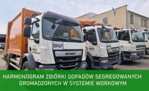 Read more about the article Harmonogram zbiórki odpadów segregowanych gromadzonych w systemie workowym