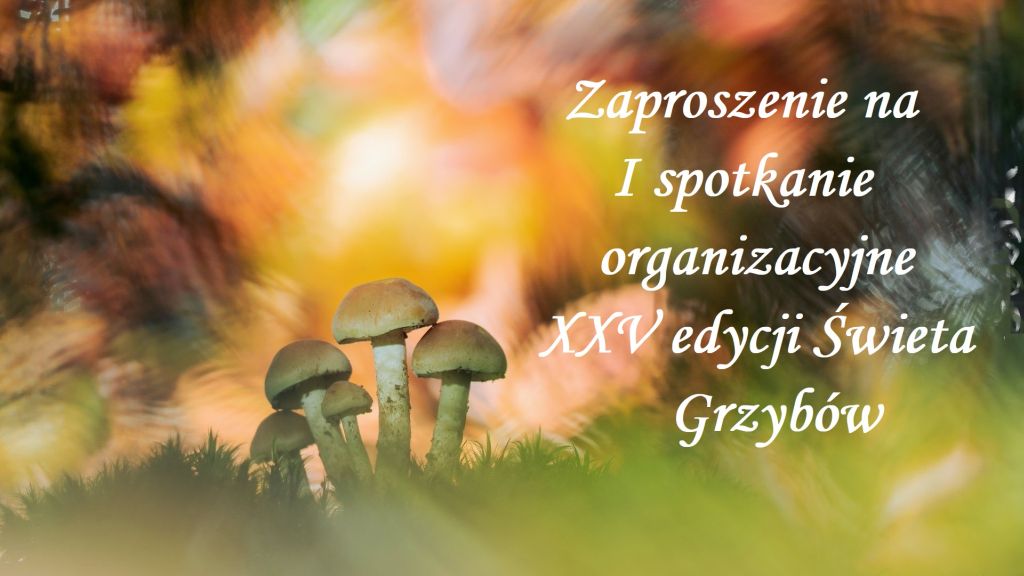 Read more about the article Zaproszenie na I spotkanie organizacyjne XXV edycji Święta Grzybów