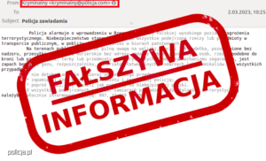 Read more about the article Fałszywa informacja