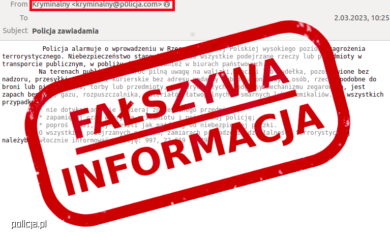 Read more about the article Fałszywa informacja