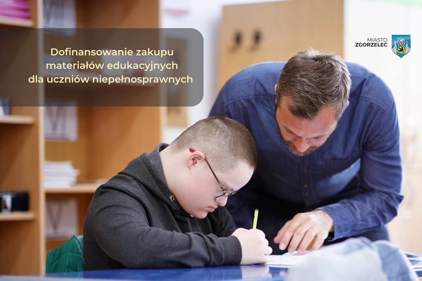 Read more about the article Dofinansowanie zakupu podręczników i materiałów edukacyjnych dla uczniów niepełnosprawnych