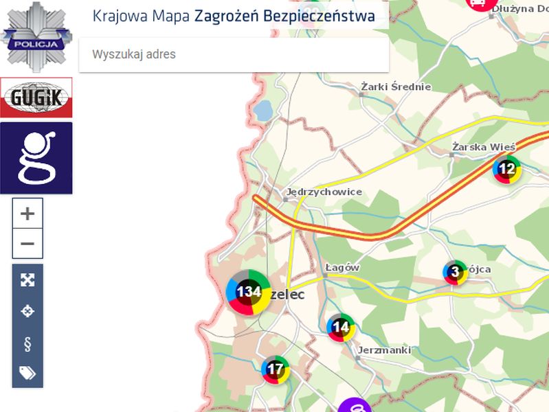 Read more about the article Zachęcamy do korzystania z Krajowej Mapy Zagrożeń Bezpieczeństwa